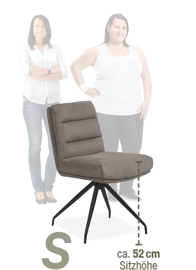 M T2-Stuhl mit einer Sitzhöhe von ca. 52 cm