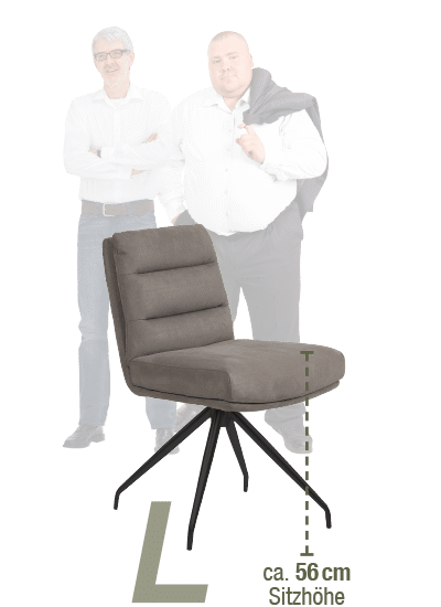XL T1-Stuhl mit einer Sitzhöhe von ca. 56 cm