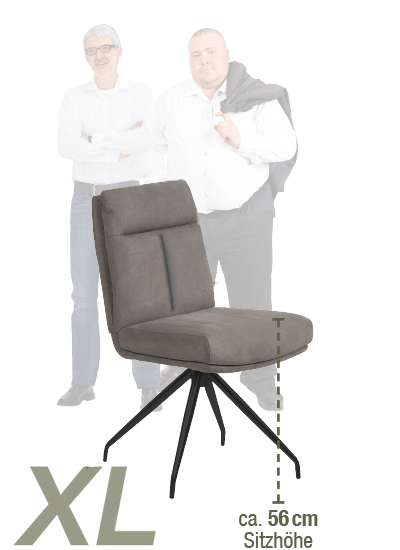 XL TFK-Stuhl mit einer Sitzhöhe von ca. 56 cm