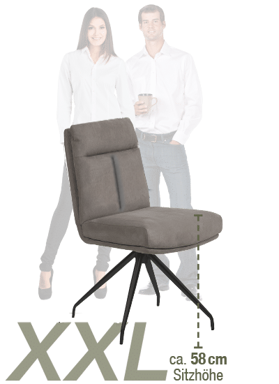 XXL TFK-Stuhl mit einer Sitzhöhe von ca. 58 cm