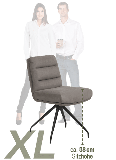 XXL TFK-Stuhl mit einer Sitzhöhe von ca. 58 cm